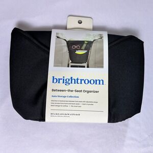 Brightroom Between-the-Seat Car Organizer Auto Storage Black Mesh Adjustable NEW